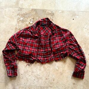 🍁 Cropped flannel 🍁 • size Small • Forever 21
